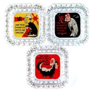 ANTI-AXIS PROPAGANDA ASHTRAY IMAGES
