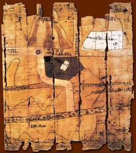 Ancient gold mine map
