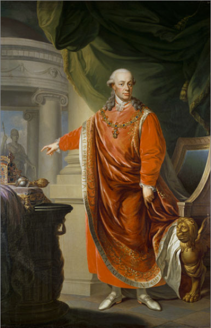Johann_Daniel_Donat,_Emperor_Leopold_II_in_the_Regalia_of_the_Golden_Fleece_(1806)