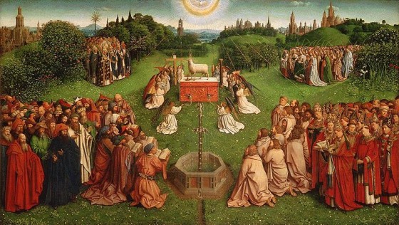 800px-Retable_de_l'Agneau_mystique_(7)