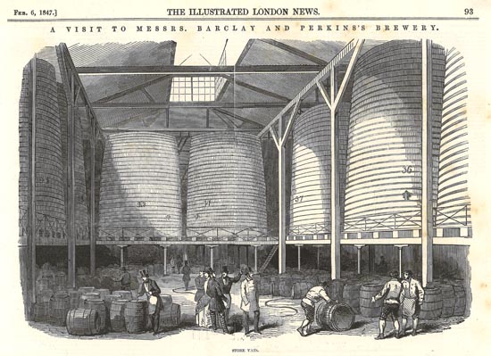 "The Great Vats of Barclay Perkins." Not everyone was scared off from big vats, apparently.