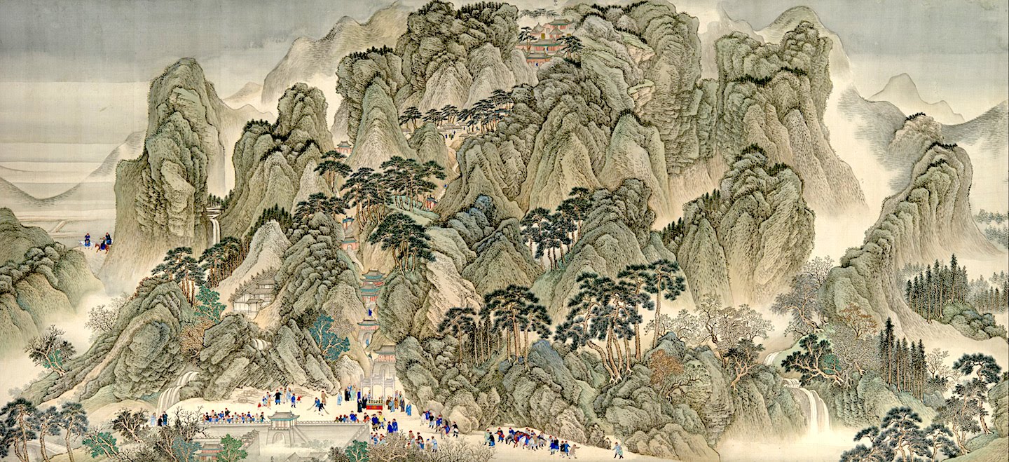 A Chinese traditional painting of Taishan.